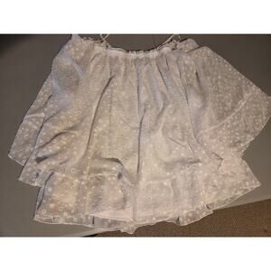 Lane Bryant 18/20 romantic flowy eyelet top babydoll peasant kawaii peasant